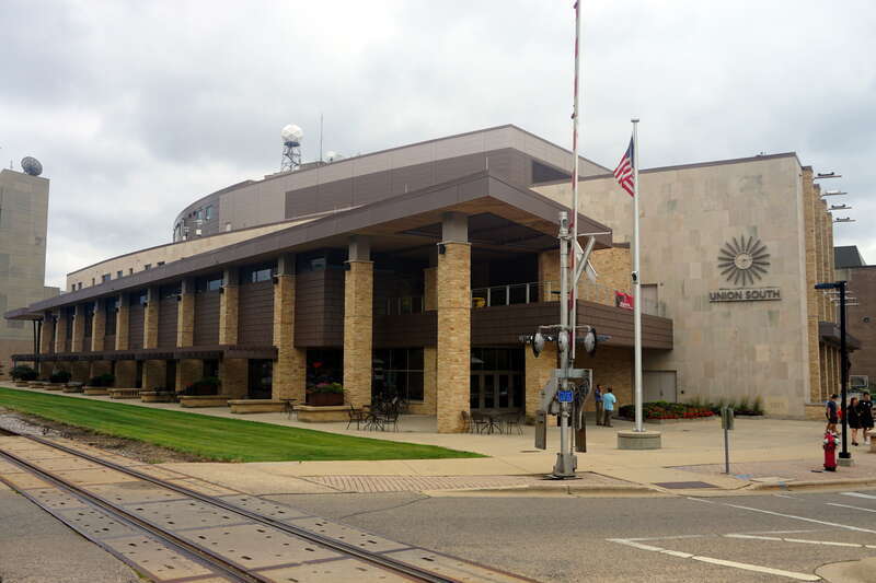 Union South on the campus of the University of Wisconsin–Madison in Madison, Wisconsin (United States).