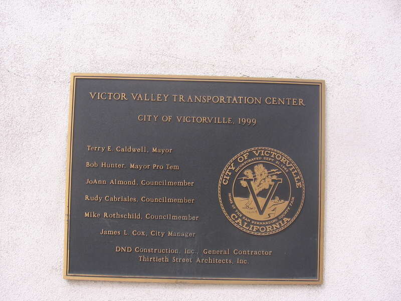 The Victor Valley Transportation Center in Victorville, California, USA.