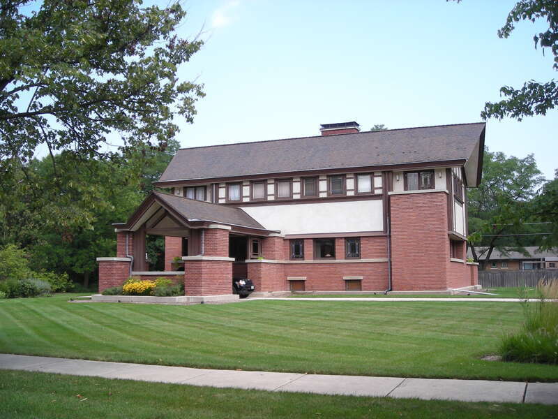 William H. Emery, Jr. House.  Elmhurst, Illinois.  National Register of Historic Places.