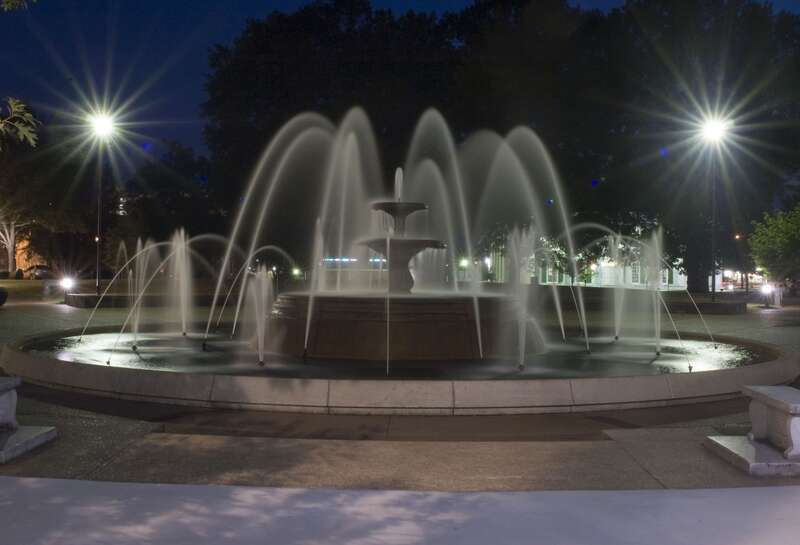 Water Fountain from Wilson Park in Florence, AL.  This fountain is a center piece to the city.  Its used for countless festivals, weddings, school pictures, etc.  Its rare to find no one around it.
Flickr Explore - 7/24/2007 #153

Also won one of the