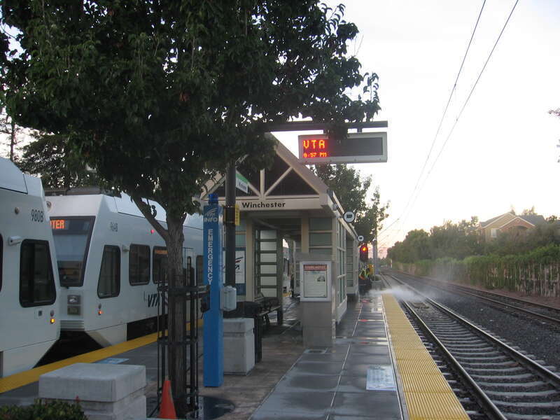The Winchester Transit Center in Campbell, California, USA.