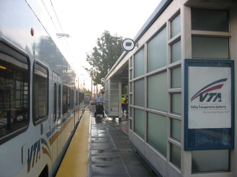 The Winchester Transit Center in Campbell, California, USA.