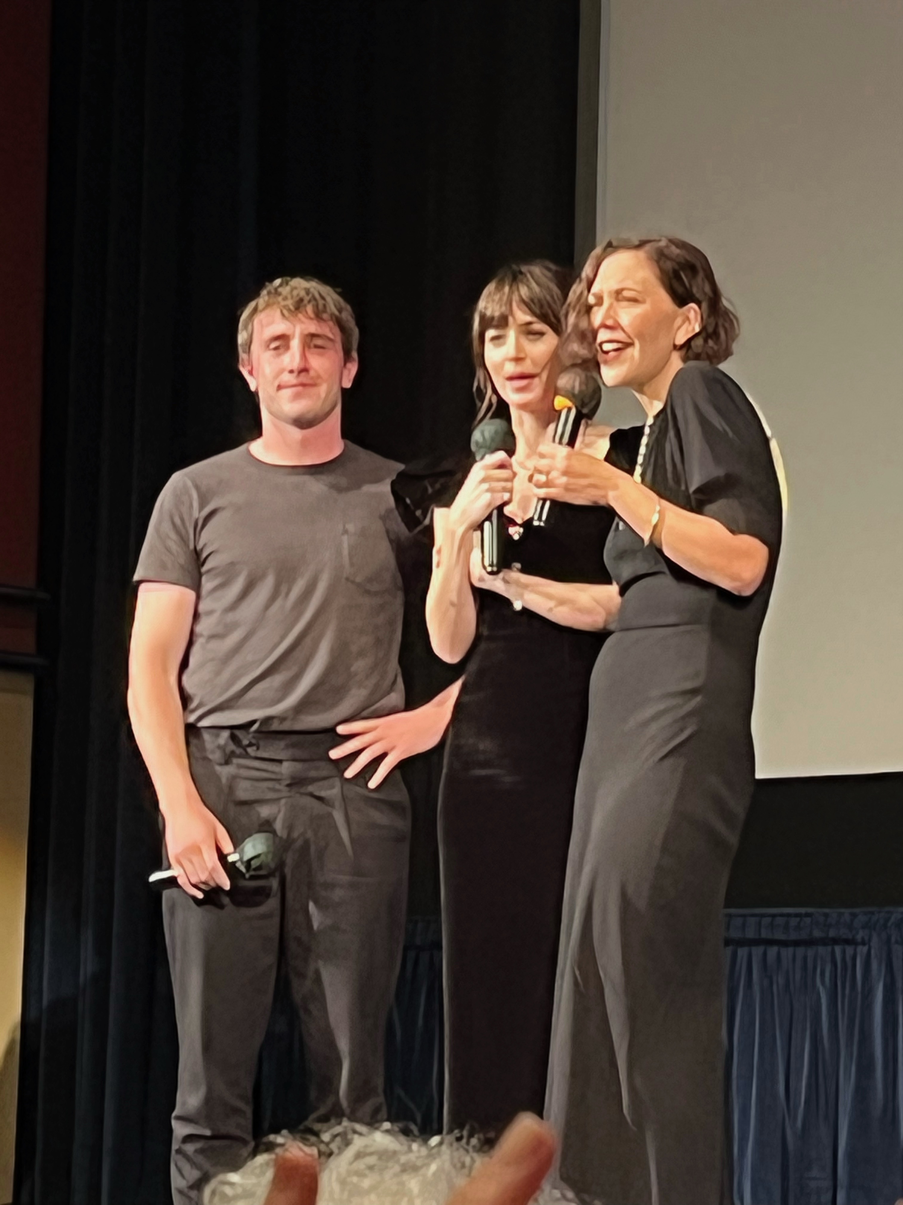 Paul Mescal, Dakota Johnson, and Maggie Gyllenhaal at the screening of The Lost Daughter at the 44th Mill Valley Film Festival on 16th October 2021.