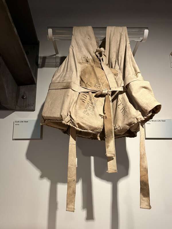 1870s Cork Life Vest at the National Museum of the Great Lakes