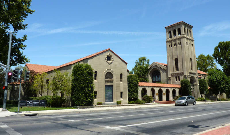 First Baptist Church building, Bakersfield, California, USA.