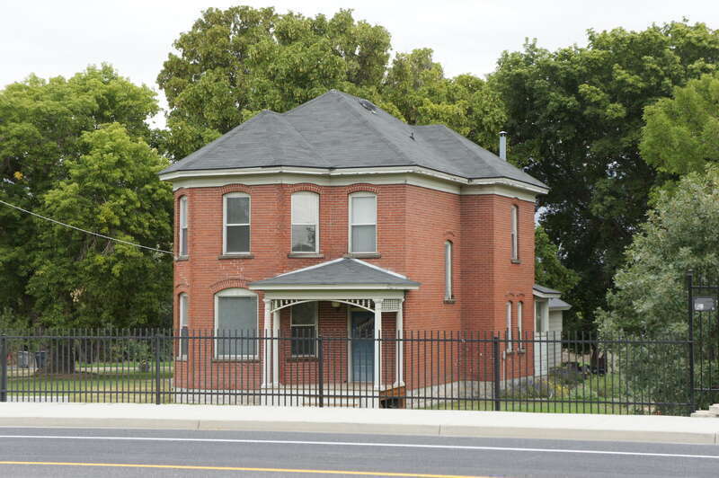 The Albert and Celestine Mabey House, a historic home in South Jordan, Utah, United States.