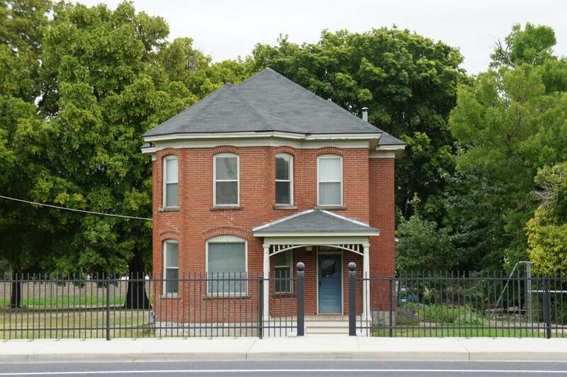 The Albert and Celestine Mabey House, a historic home in South Jordan, Utah, United States.