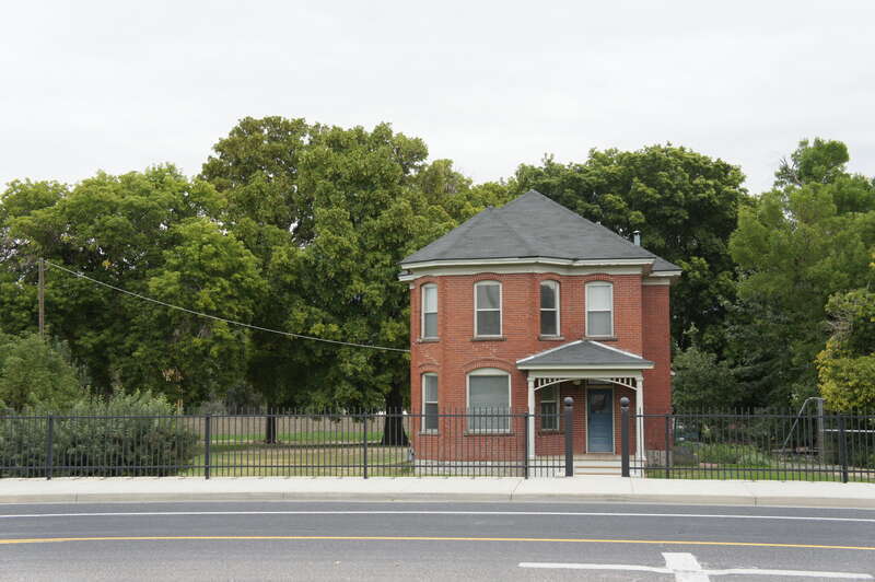The Albert and Celestine Mabey House, a historic home in South Jordan, Utah, United States.