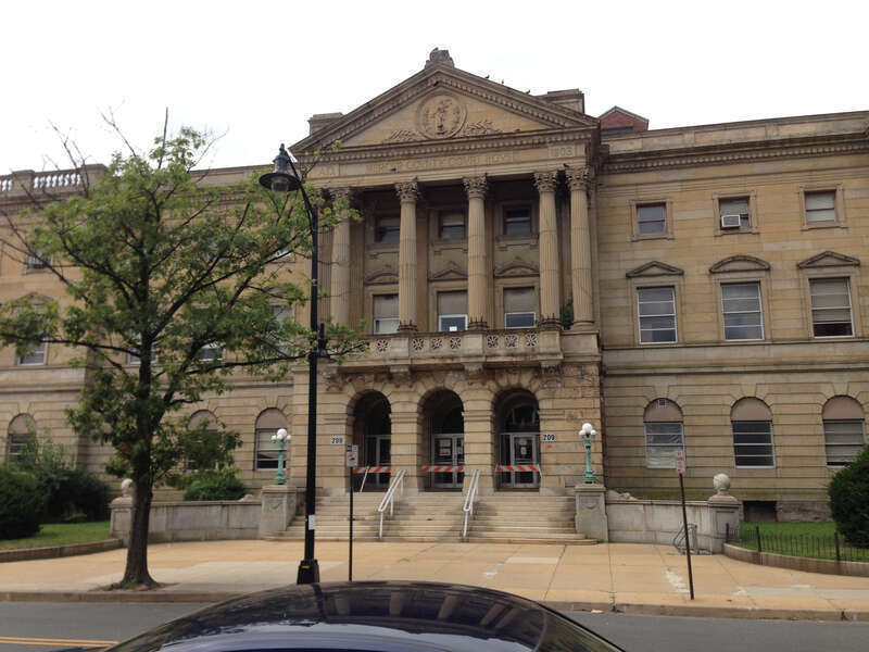 View of Mercer County Court House in Trenton, New Jersey from the northeast
