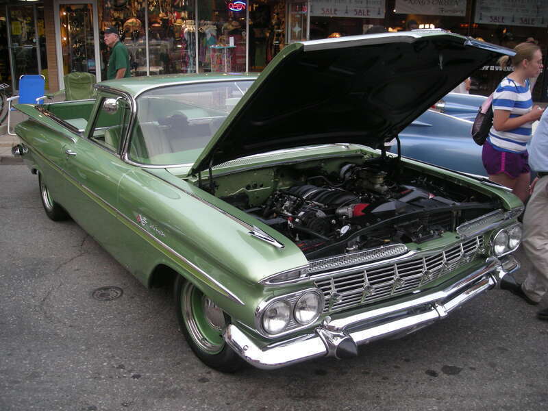 A 1959 Chevrolet El Camino at the 2014 Rolling Sculpture Car Show in Ann Arbor, Michigan (United States).