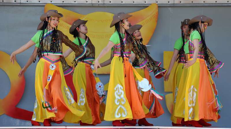 Mongolian Dance - 2015 Chinese New Year, "Year of the Sheep" celebration held here at Largo Central Park in Florida