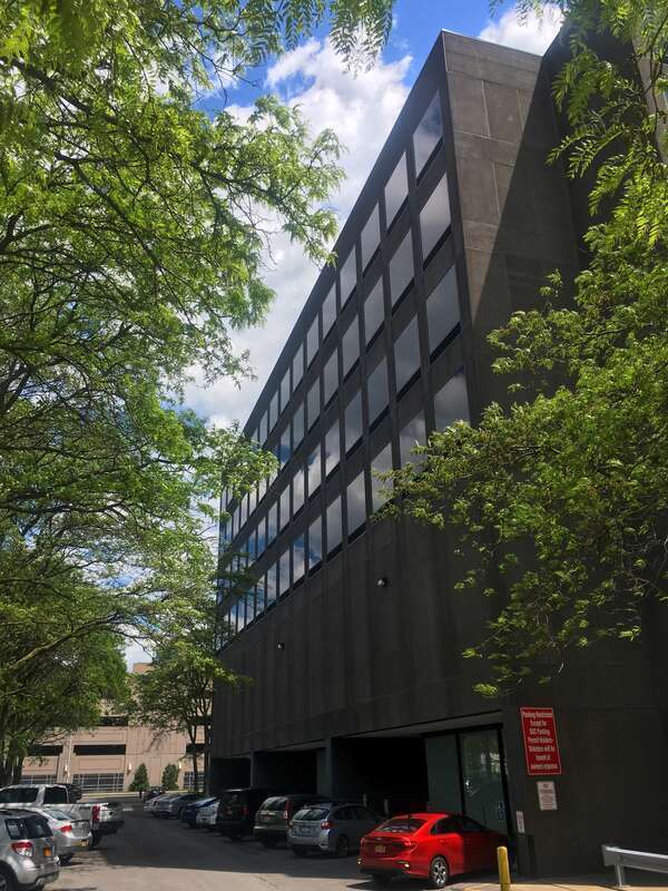 Carborundum Center (Seneca Office Building), north elevation.