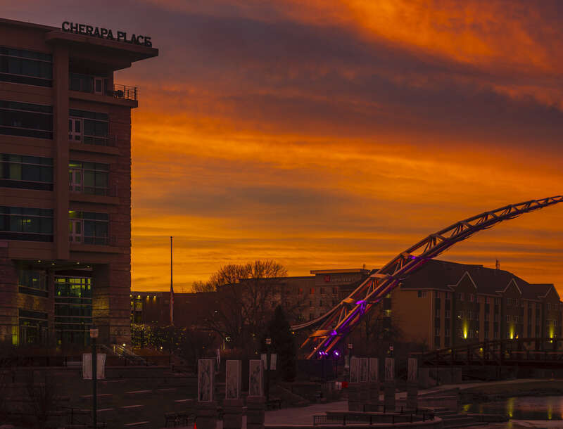 This morning the sky was on fire. I love mornings like this.