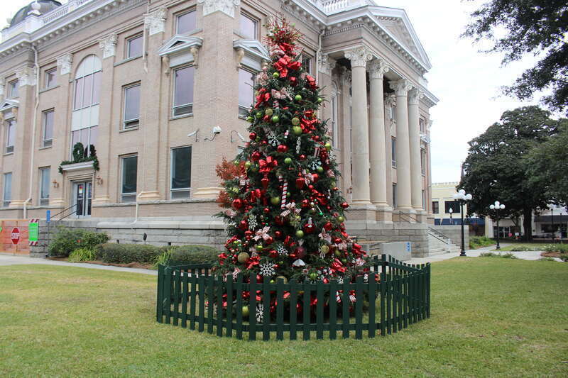 Lowndes County Courthouse Christmas Tree, Valdosta, Lowndes County, Georgia