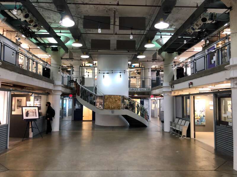 The Torpedo Factory Art Center is the former U.S. Naval Torpedo Station, a naval munitions factory on the banks of the Potomac River in Old Town Alexandria, Virginia, which was converted into an art center in 1974. The facility is located at 105