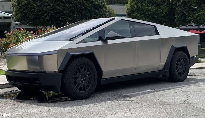 2024 Tesla Cybertruck photographed in Hilton Head Island, South Carolina.