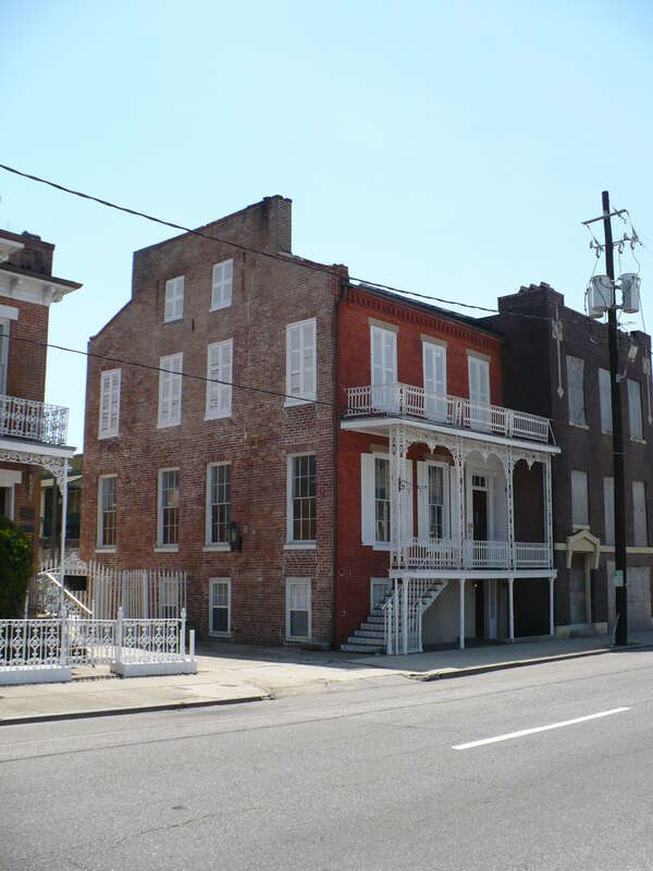 257 Saint Francis Street (Joseph Silver House) within the Lower Dauphin Street Historic District in Mobile, Alabama. (c. 1845).
