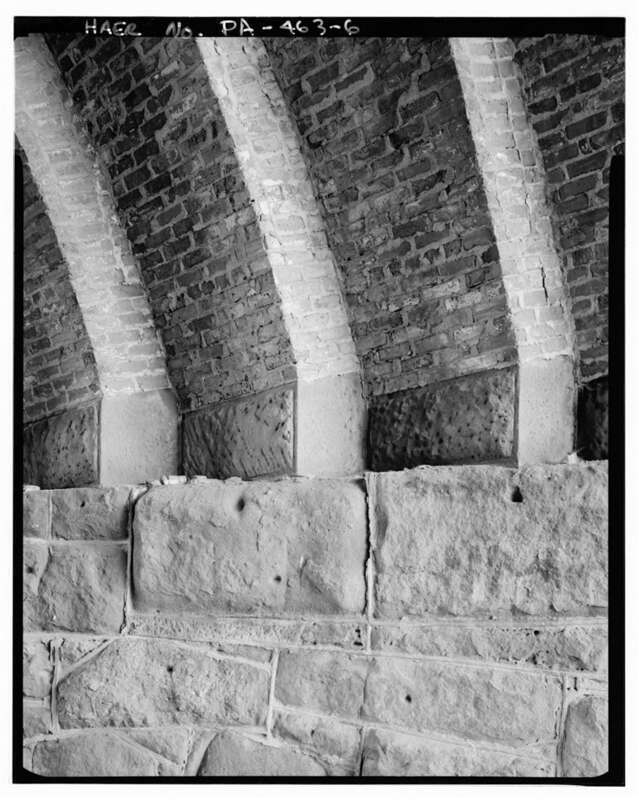 Thirty-third Street Bridge in Philadelphia listed on the NRHP on June 22, 1988. Crosses under 33rd St. on the former  Master St. in the Brewerytown neighborhood in North Philly.  A skew bridge.  HAER photo taken in the Summer of 1997.