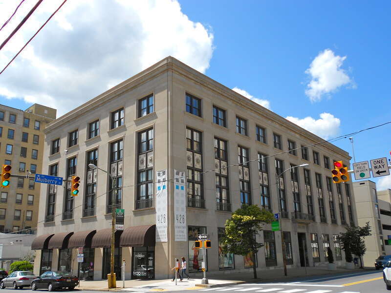 Scranton Chamber of Commerce Building, listed on the NRHP on September 8, 2011, at 426 Mulberry Street, Scranton, Lackawanna County, Pennsylvania.  Across from the Municipal Building.