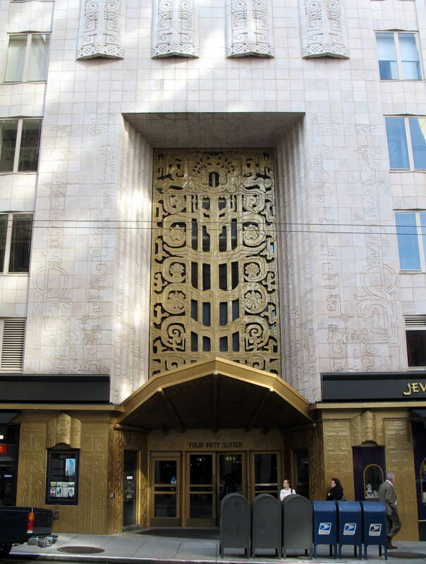 National Register of Historic Places in San Francisco, California.

450 Sutter St., San Francisco, CA. Taken from the south side of Sutter St. between Powell and Stockton Sts.