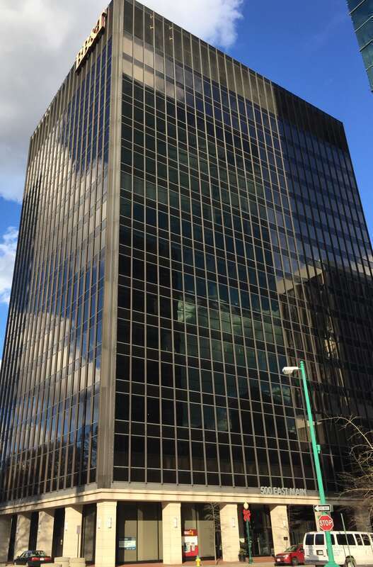 The 500 East Main St building in Norfolk Virginia USA