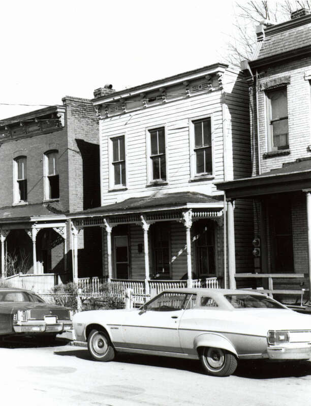 Address/Title: 509 St. James Street
Photographer: Zehmer, John G. (John Granderson), 1942-
Original Description (from Book): This is a small wooden Italianate house with its porch and cornice well-preserved. The clapboarding is in an interesting