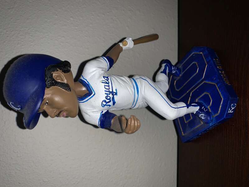 Photo of a bobble head shaped after Amos Otis