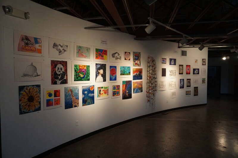 The Youth Art Month exhibit at the Arlington Museum of Art in Arlington, Texas (United States).