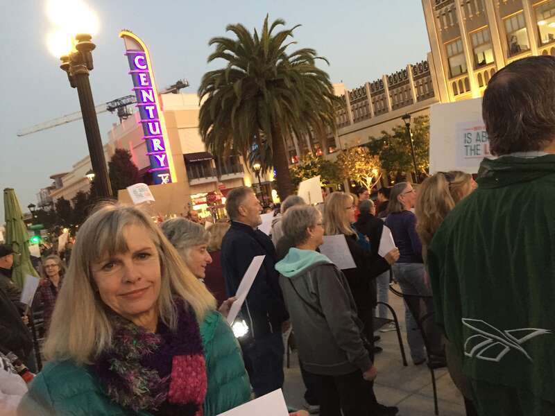 At the #protectmueller rally in Redwood City