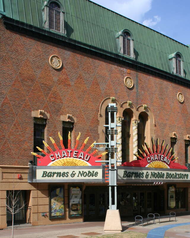 Barnes &amp; Noble Bookstore in the historic Chateau Theatre on the Peace Plaza in Rochester, Minnesota