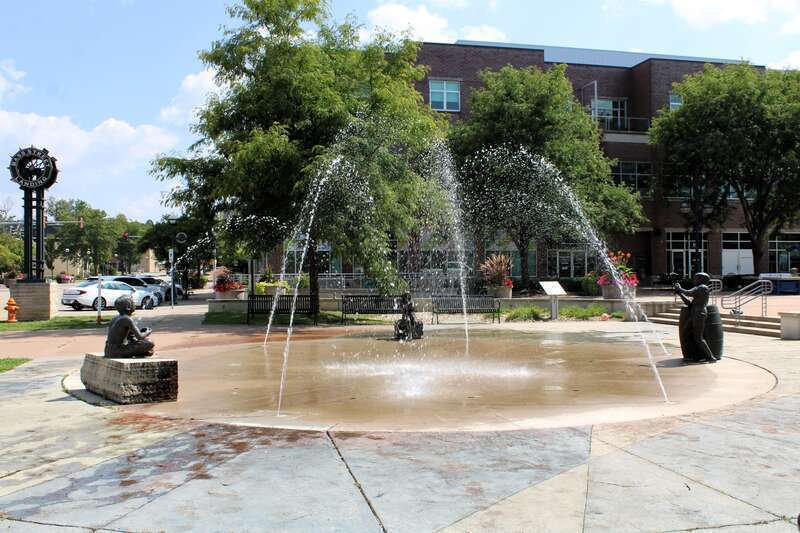 Bass Street Landing in Downtown Moline, Illinois.