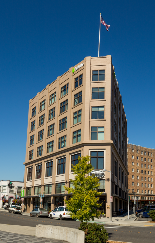 The Flatiron Building in Bellingham, Washington.
