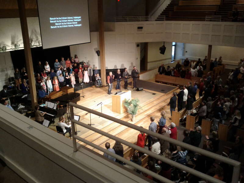 Worship service at Bethlehem Baptist Church, Minneapolis