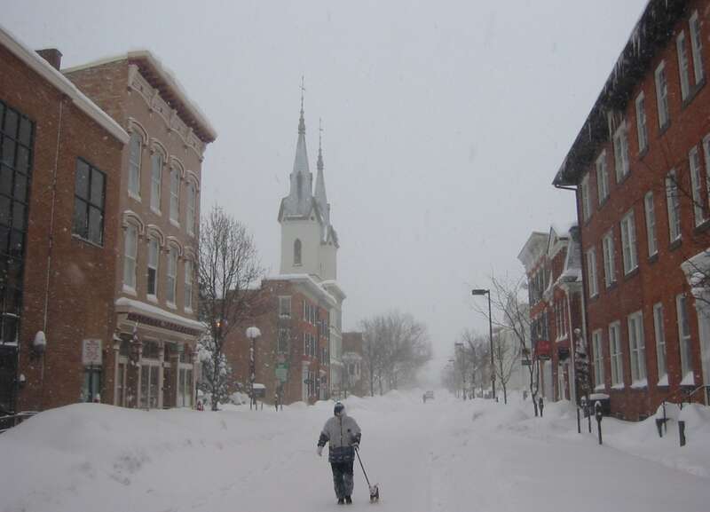 Blizzard on Church Street - Feb 10, 2010