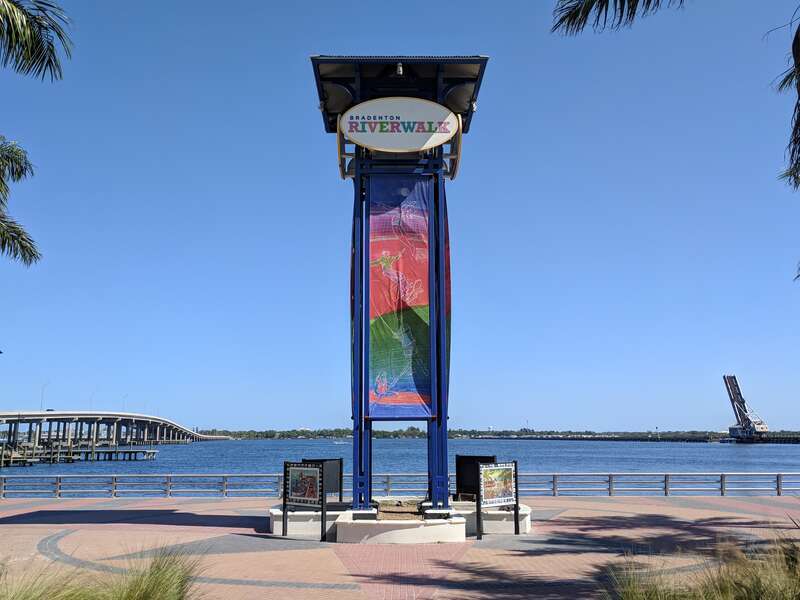 Tower Plaza at Bradenton Riverwalk in downtown Bradenton, FL