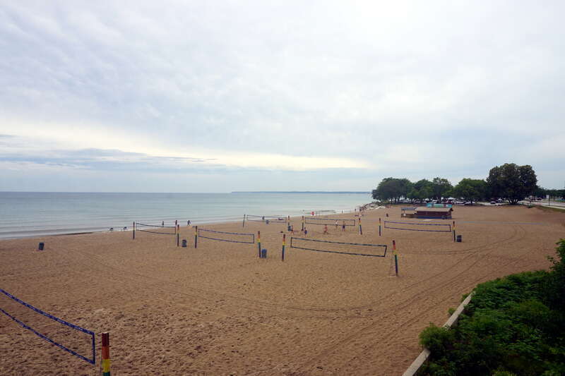 Bradford Beach in Milwaukee, Wisconsin (United States).