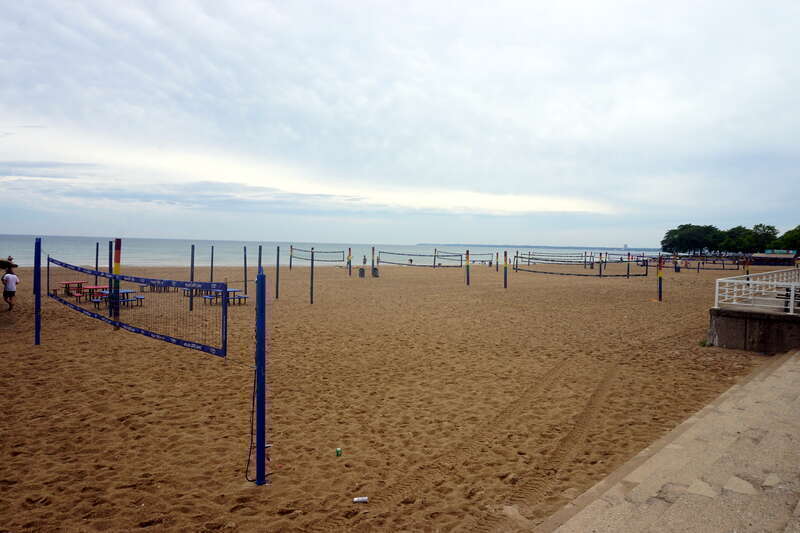 Bradford Beach in Milwaukee, Wisconsin (United States).