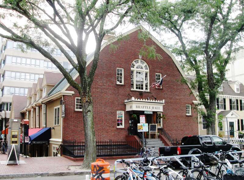 Brattle Hall is a historic building at 40 Brattle Street near Harvard Square in Cambridge, Massachusetts. It was constructed in 1889 for the Cambridge Social Union – established in 1871 – when that organization moved into the adjacent William Brattle