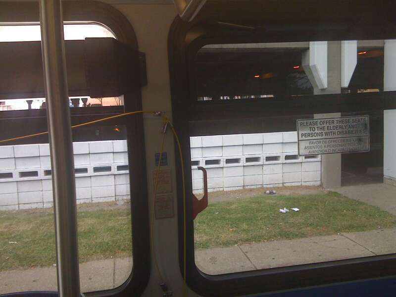 This bus is only a couple of months old and the bell cord is already broken!