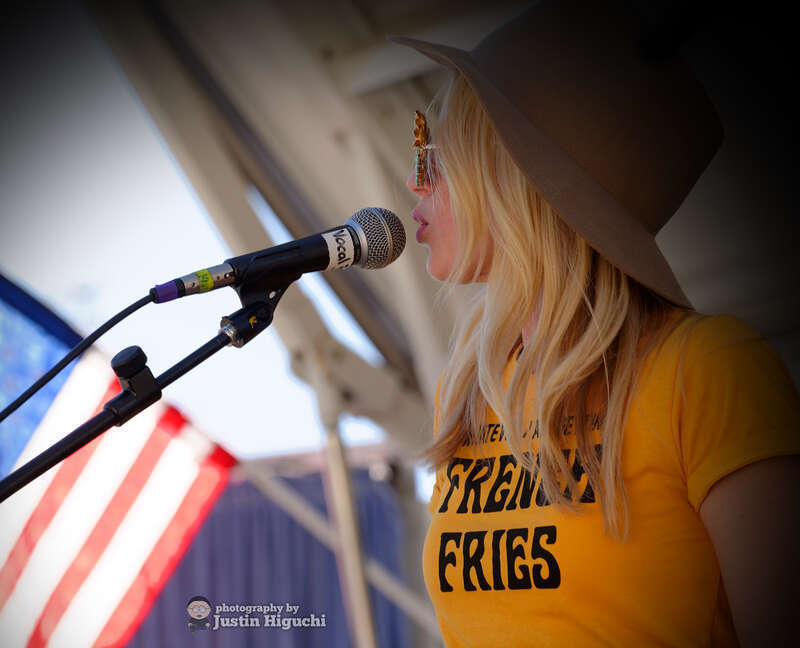 Brooke White performing at "Spokes In The Oaks" in Thousand Oaks California on Saturday October 31st, 2015. This was the city's inaugural Open Street Festival. Brooke opened for Lisa Loeb.