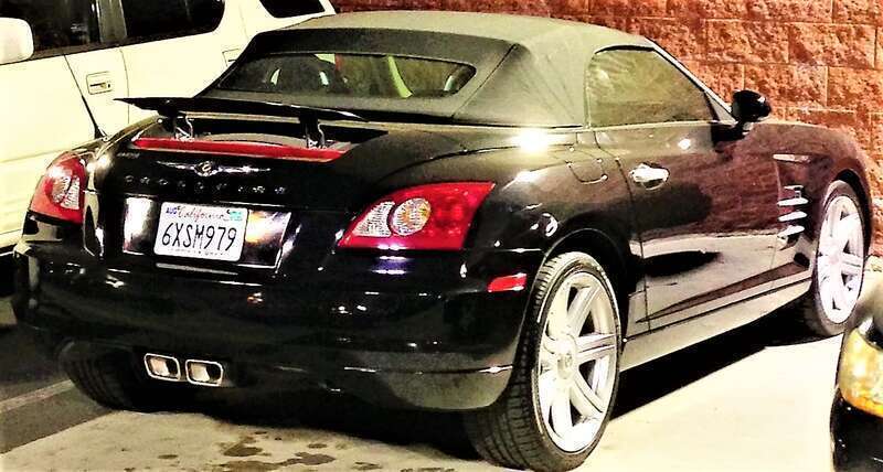 Drop-top Chrysler Crossfire convertible