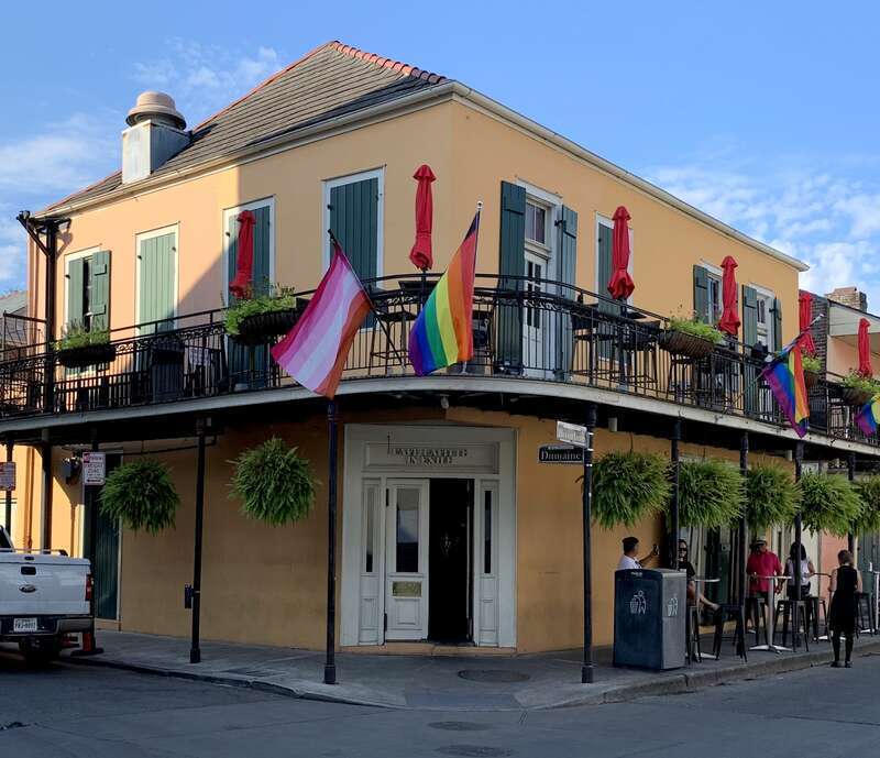 The Cafe Lafitte in Exile is located at 901 Bourbon Street in the French Quarter of New Orleans, Louisiana.