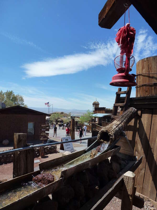 le village fantôme à   Calico, près de Barstow, Californie du sud.
