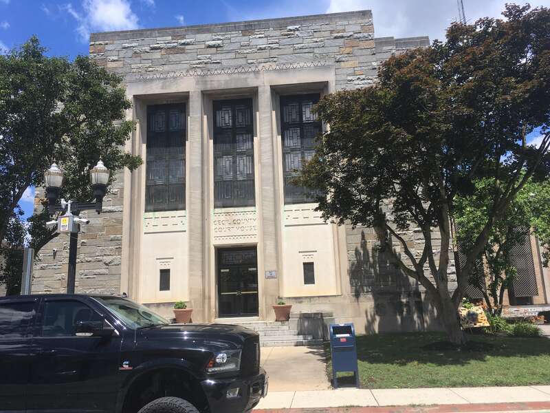 The Cecil County Courthouse in Elkton, Maryland