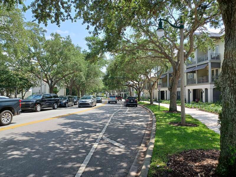 Celebration Avenue, Celebration, Florida, United States.