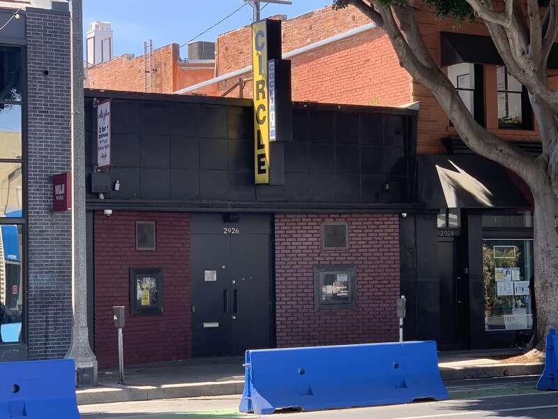 Circle Bar in Santa Monica, California, United States as of April 2021.