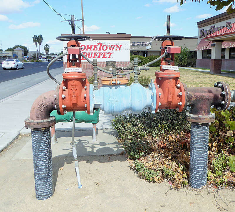 Home town buffet.- Control valves at 1804 S Mooney Blvd  Visalia California