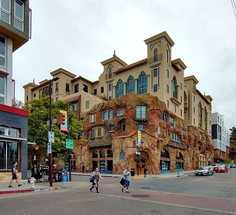 View from corner of Telegraph and Haste