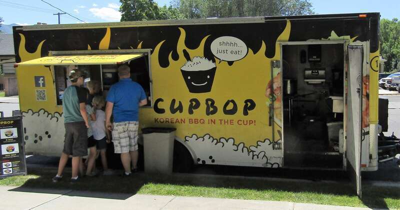 Food truck during the Fire &amp; Ice Festival in Spanish Fork, Utah.