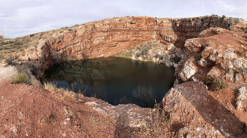 Seven Rivers Formation at the Devils Inkwell, Bottomless Lakes State Park, New Mexico.